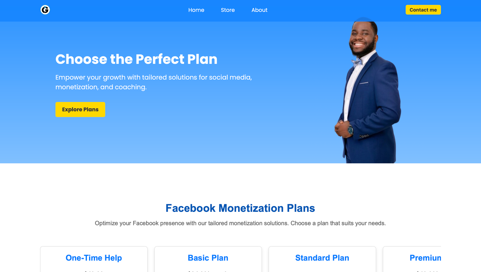 Screenshot of Caribbean Services